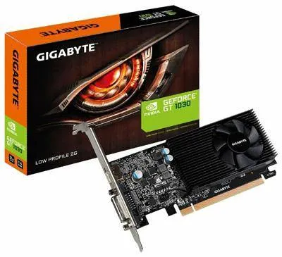 Gigabyte GeForce GT 1030 1252MHz PCI-E 3.0 2048MB 6008MHz 64 bit DVI HDMI HDCP Low Profile