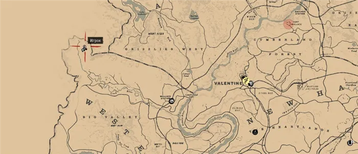 карта сокровищ Red Dead Redemption 2