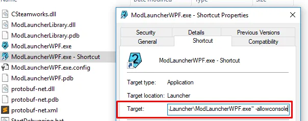 Adding the -allowconsole launch option to the shortcut