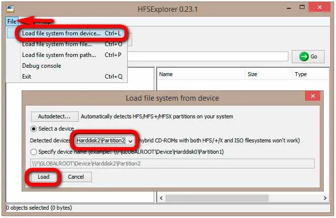 Как открыть диск с файловой системой HFS+ в Windows