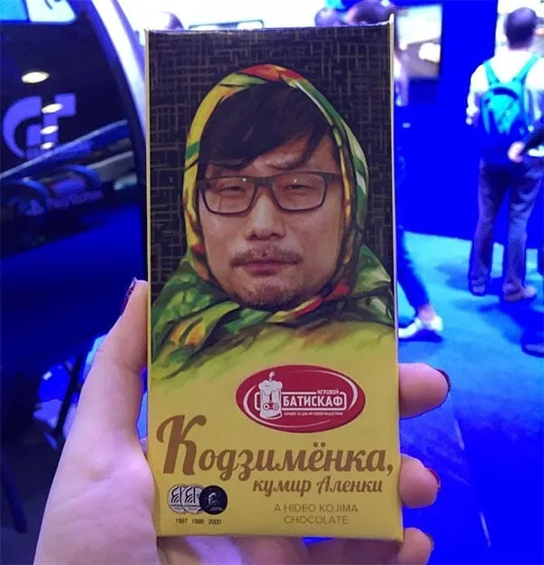 Шоколадные конфеты Кодзимы на выставке GamesWorld 2019