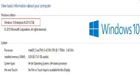Windows 10 Enterprise LTSB оригинальное изображение фото 3