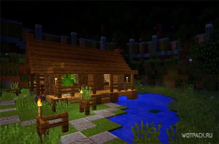 Minecraft - деревянный дом