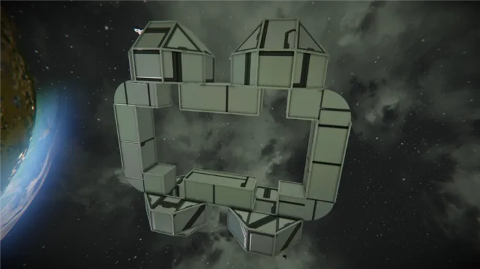 Модульный корабль SpaceEngineers