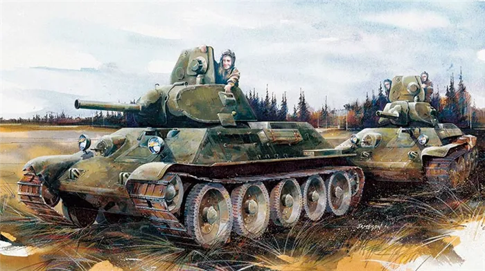 Снова Т-34 1940 года.