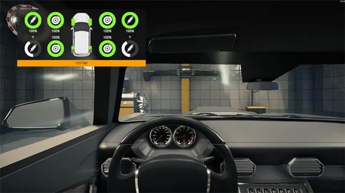 Во время теста просто нажмите на акселератор или тормоз в соответствии с инструкциями на экране - Car Mechanic Simulator 2021: диагностика неисправностей - Руководство по игре Car Mechanic Simulator 2021