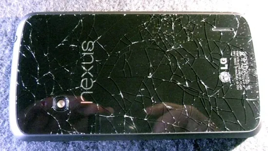 nexus 4 разбито стекло