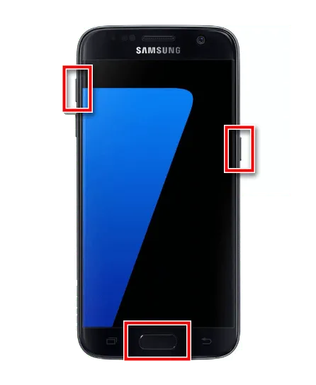 Вход в Recovery Mode на Samsung с кнопкой home
