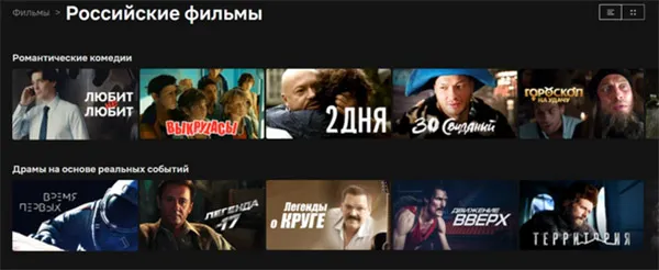 Российские фильмы Netflix