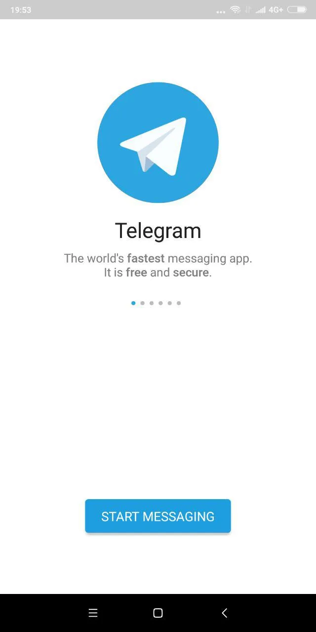 Запустите Telegram в первый раз