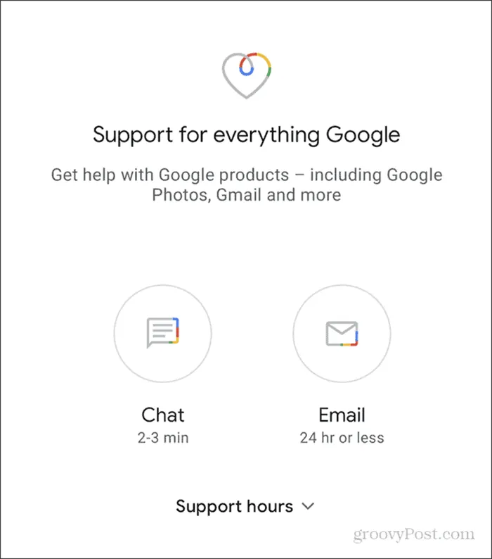 Служба поддержки Google One