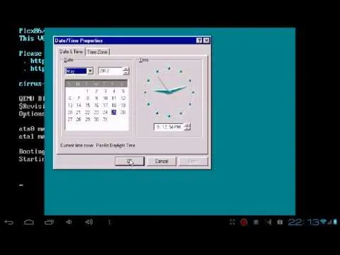 Запуск windows на Bocci на примере версии 95