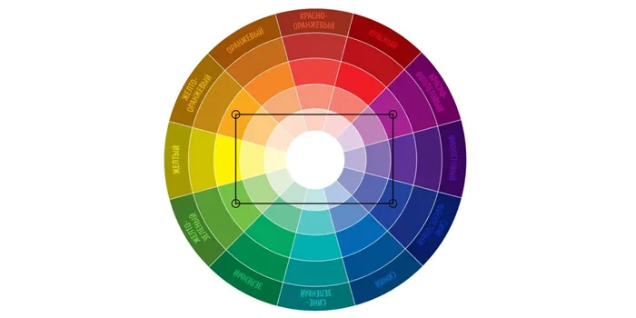 -4 цветовых сочетания - Цветовое колесо: как создать идеальное сочетание.