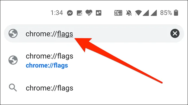 Доступ к меню флагов Chrome