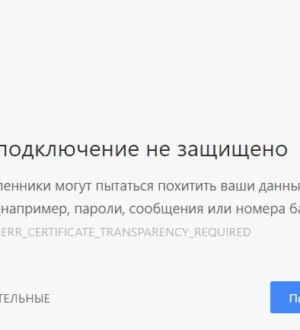 Как исправить errornet::err_certificate_transparency_required
