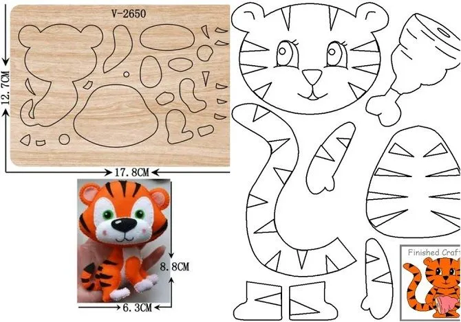 Поделки ко Дню Великого года: как сделать фигурки тигра ручной работы 8