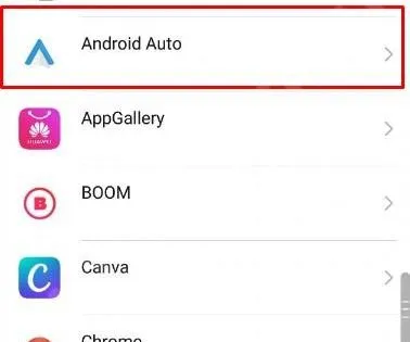 Выберите приложение Android Auto