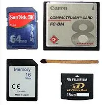 Различные типы карт флэш-памяти