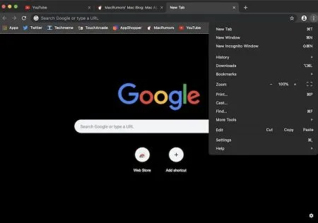 Как активировать темную тему в Google Chrome?