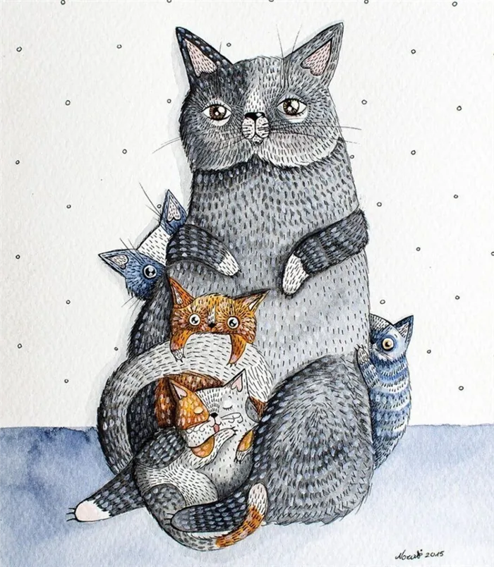 5 художников, которые виртуозно рисуют котов