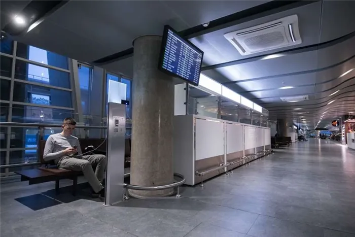 Зарядные станции в аэропортах