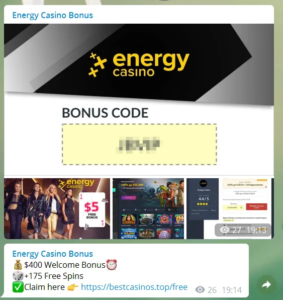 Energy Casino Telegram