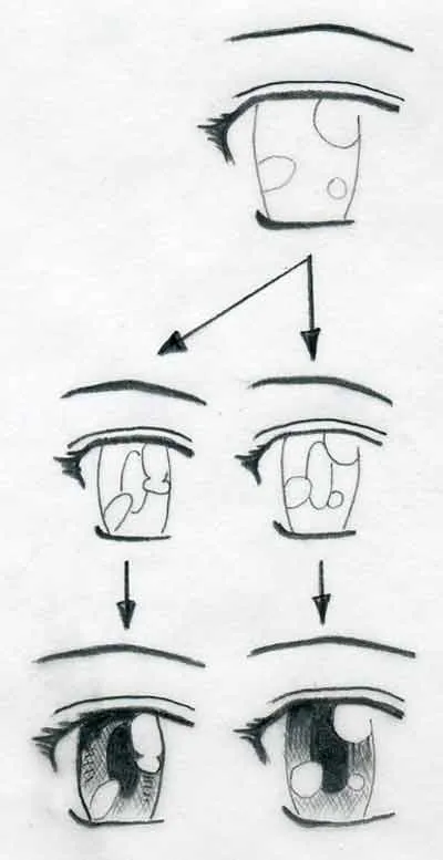 Анимированное рисование глаз короткий урок 4