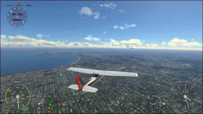 Microsoft Flight Simulator над Мельбурном, Австралия